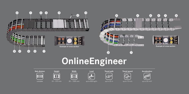 Design dine egne kabelkjeder med OnlineEngineer fra Kabelschlepp® Design dine egne kabelkjeder med OnlineEngineer fra Kabelschlepp®