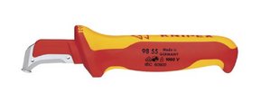 KNIPEX avmantlingskniv er velegnet til ROFLEX® i større tverrsnitt.