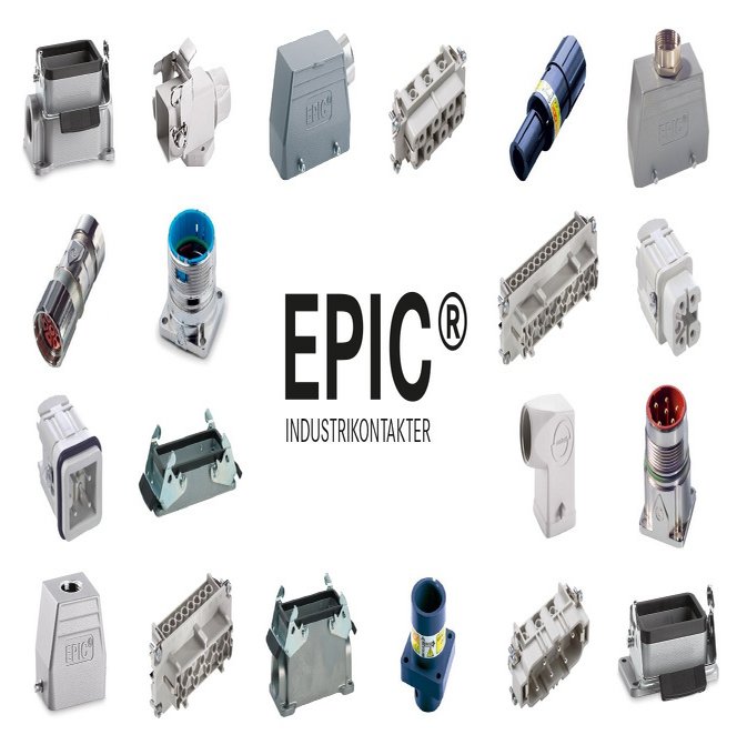 EPIC industrikontakter og komplette kits